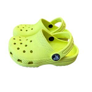 Crocs Littles Clogs Bright Yellow Toddler Infant Baby Size 7